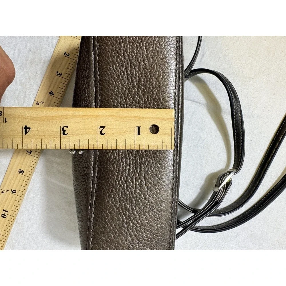 BRIGHTON‎ Pretty Tough Jojo Domed Pewter Studded Organizer Crossbody Bag